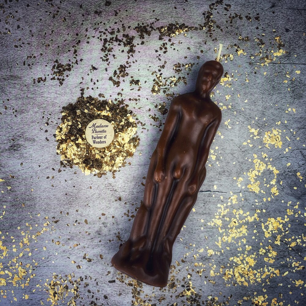 Male Figural Candle Spell Kit - Sympathetic Magic & Personal Power | Candle Spell Kit | Wiccan Center