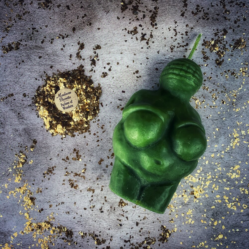 Goddess of Willendorf Candle Spell Kit - Feminine Power & Fertility Magic | Candle Spell Kit | Wiccan Center