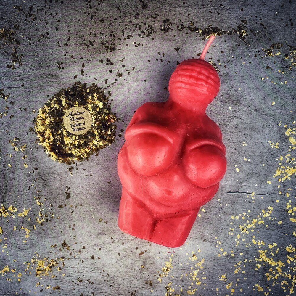 Goddess of Willendorf Candle Spell Kit - Feminine Power & Fertility Magic | Candle Spell Kit | Wiccan Center