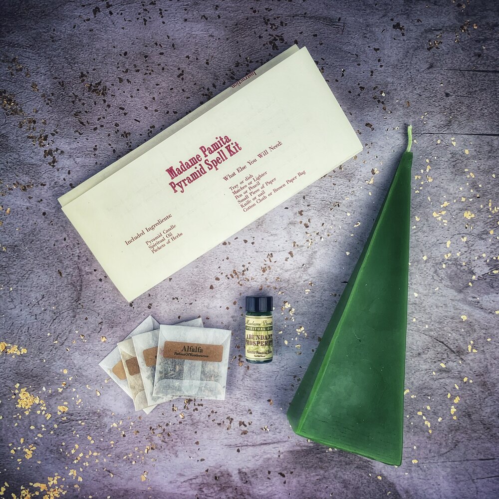 Pyramid of Power Candle Spell Kit - Long-Lasting Success & Stability | Candle Spell Kit | Wiccan Center