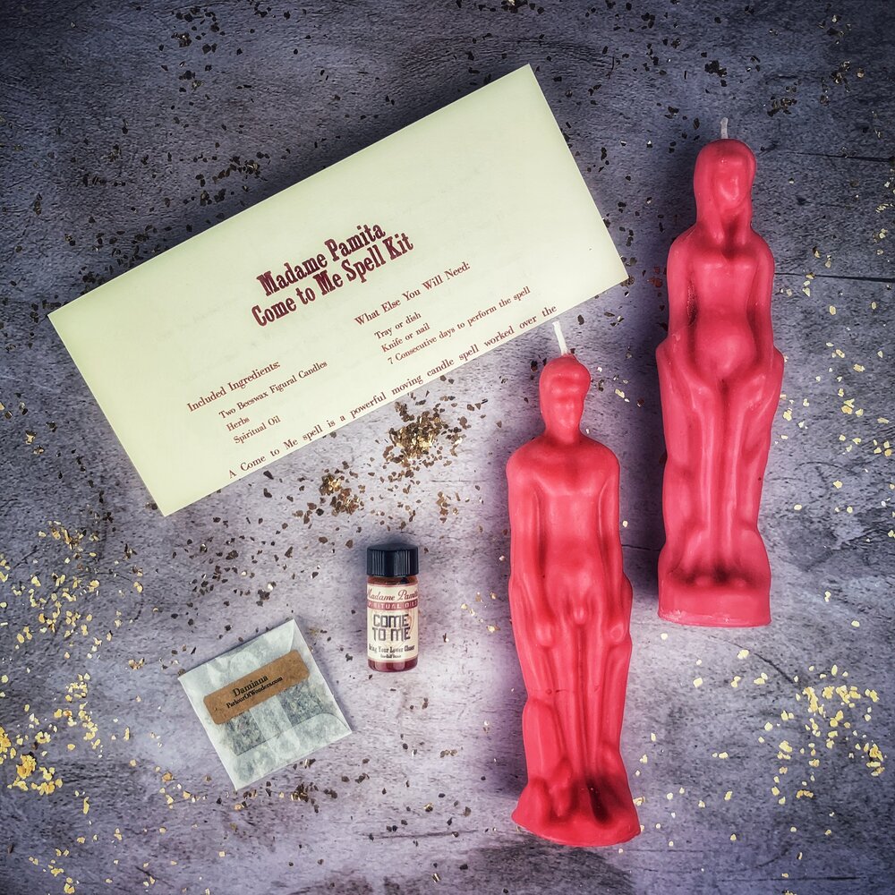 Come to Me Candle Spell Kit Male/Female - Attract Love & Passion | Candle Spell Kit | Wiccan Center