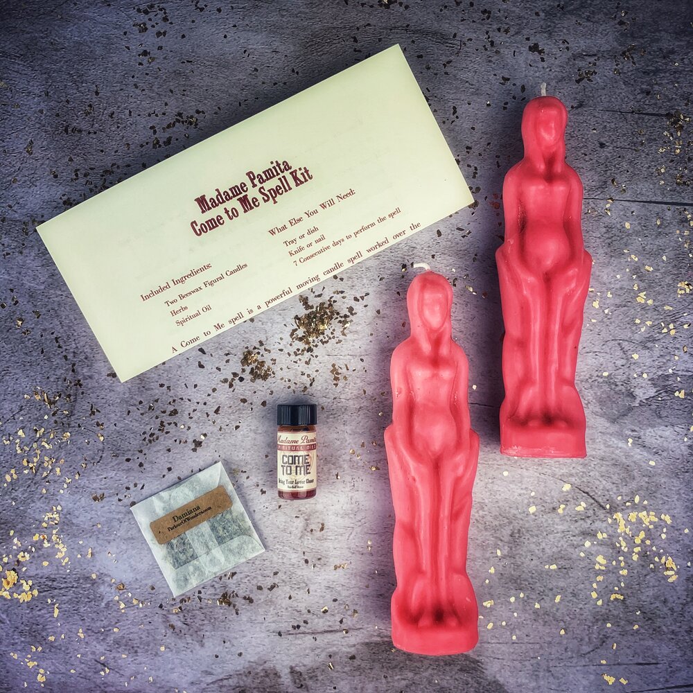 Come to Me Candle Spell Kit Female/Female - Attract Love & Passion | Candle Spell Kit | Wiccan Center