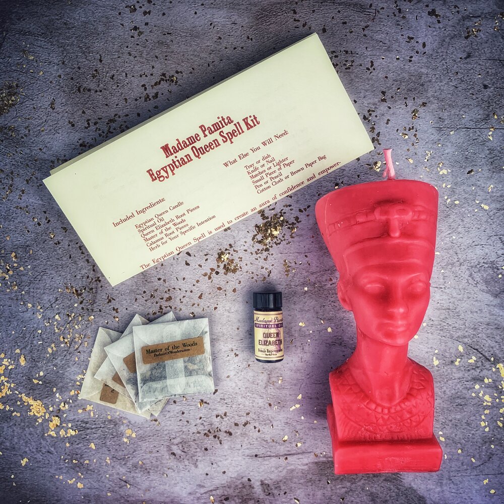 Egyptian Queen Candle Spell Kit - Power, Beauty & Magnetism Magic | Candle Spell Kit | Wiccan Center