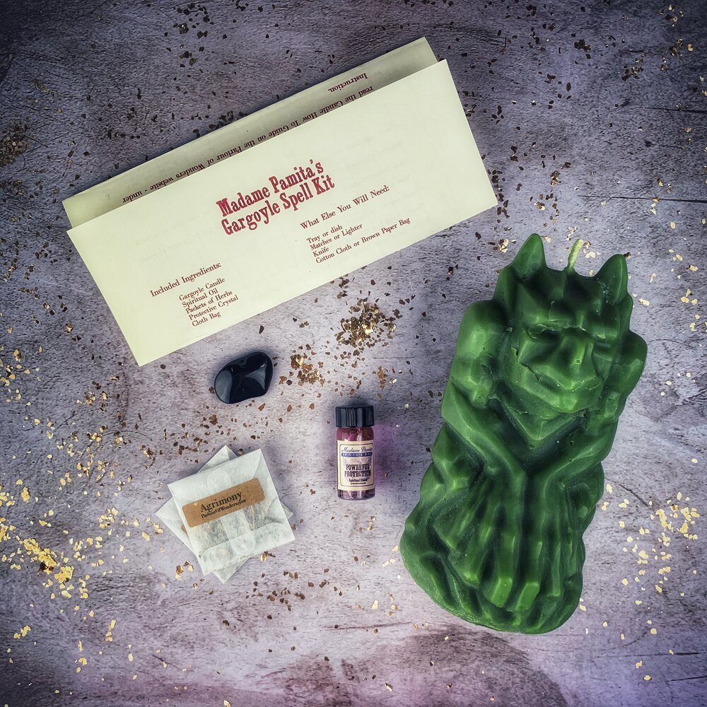 Gargoyle Protection Candle Spell Kit - Powerful Guardian Magic | Candle Spell Kit | Wiccan Center