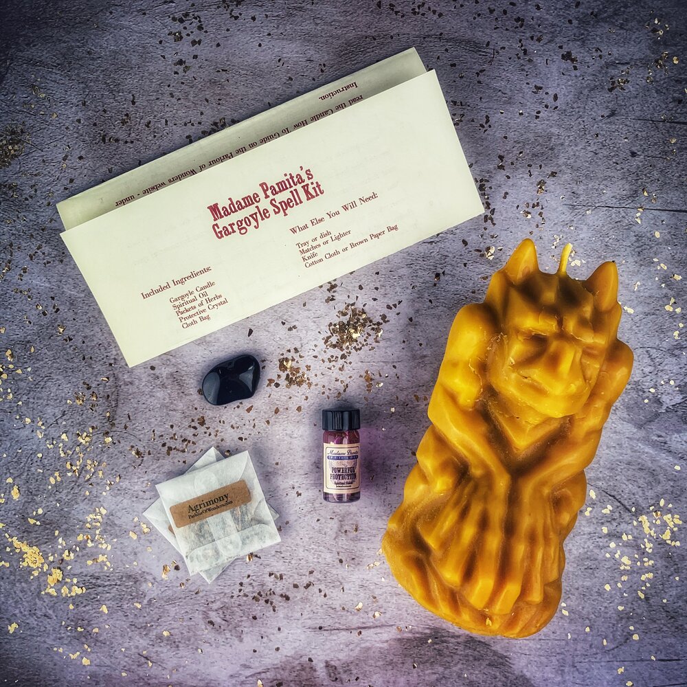 Gargoyle Protection Candle Spell Kit - Powerful Guardian Magic | Candle Spell Kit | Wiccan Center