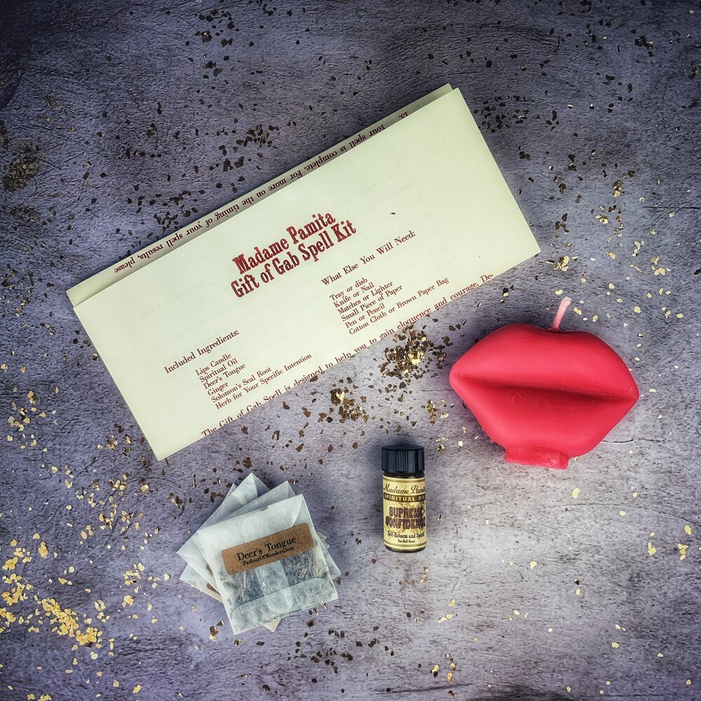Gift of Gab Candle Spell Kit - Eloquent Speech & Powerful Communication | Candle Spell Kit | Wiccan Center