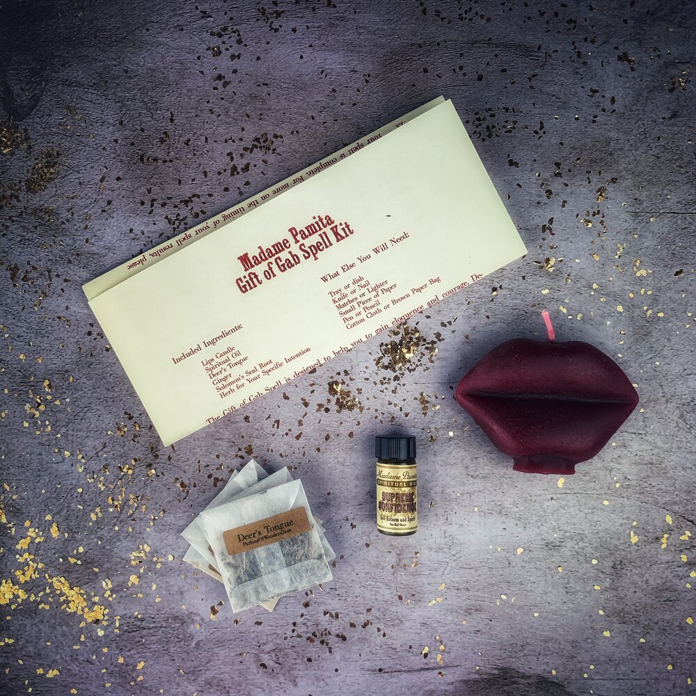 Gift of Gab Candle Spell Kit - Eloquent Speech & Powerful Communication | Candle Spell Kit | Wiccan Center