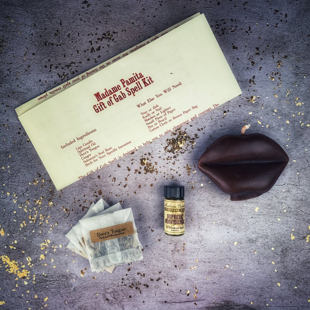 Gift of Gab Candle Spell Kit - Eloquent Speech & Powerful Communication | Candle Spell Kit | Wiccan Center