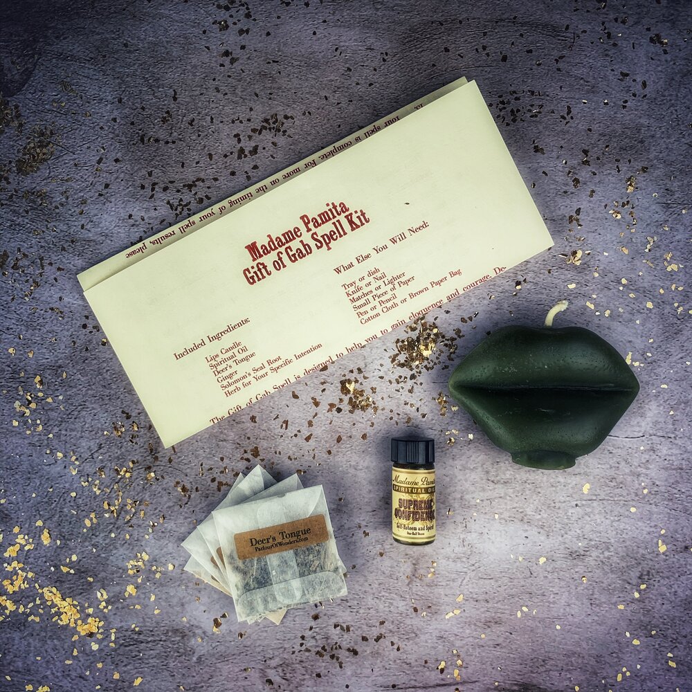 Gift of Gab Candle Spell Kit - Eloquent Speech & Powerful Communication | Candle Spell Kit | Wiccan Center