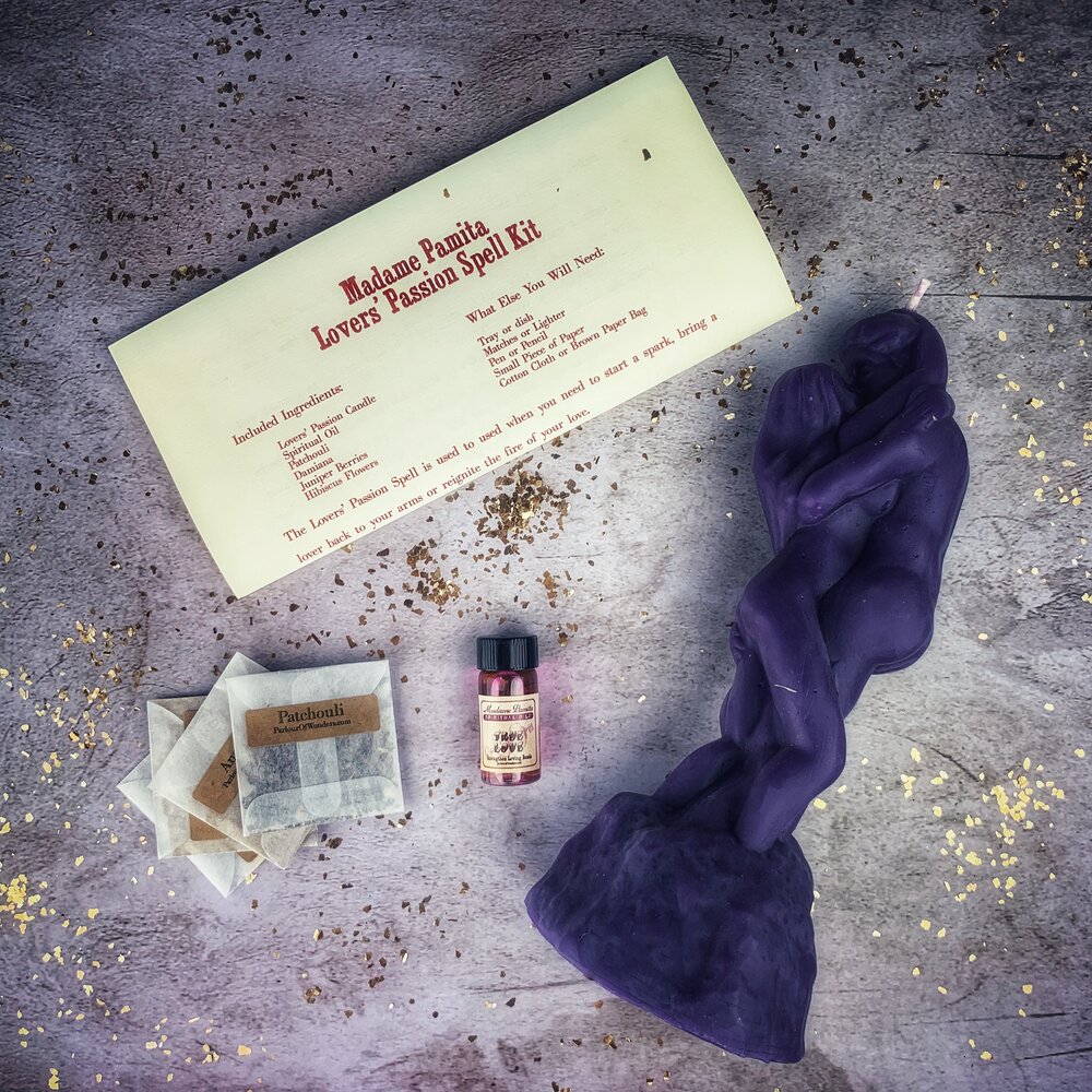 Lovers Passion Candle Spell Kit - Ignite Romance & Desire | Candle Spell Kit | Wiccan Center