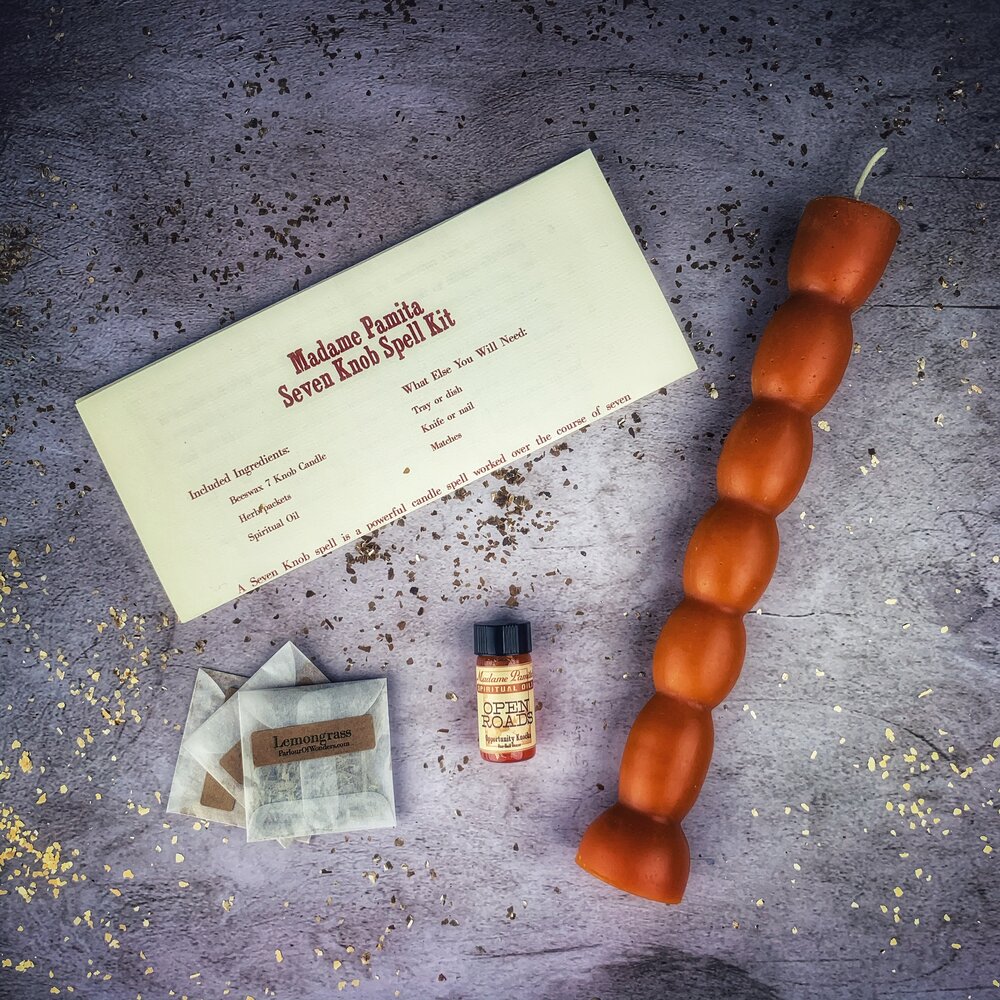 Seven Knob Candle Spell Kit - Seven-Day Manifestation Magic | Candle Spell Kit | Wiccan Center