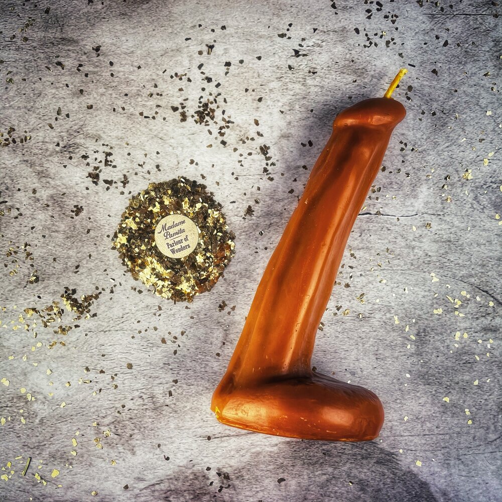 Beeswax Phallus Spell Candle - Passionate Love & Sex Magic | Beeswax Candle | Wiccan Center