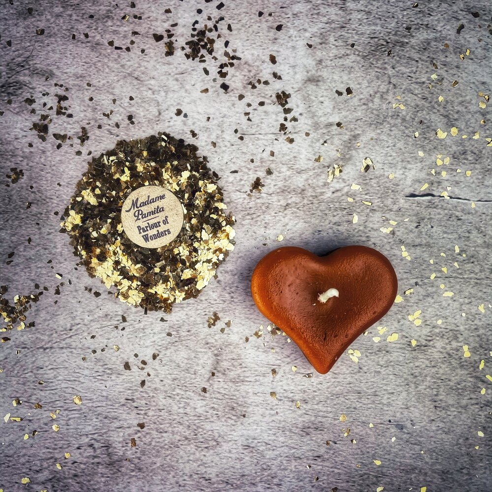 Mini Heart Candle Spell Kit - Love Influence & Emotional Healing Magic | Candle Spell Kit | Wiccan Center