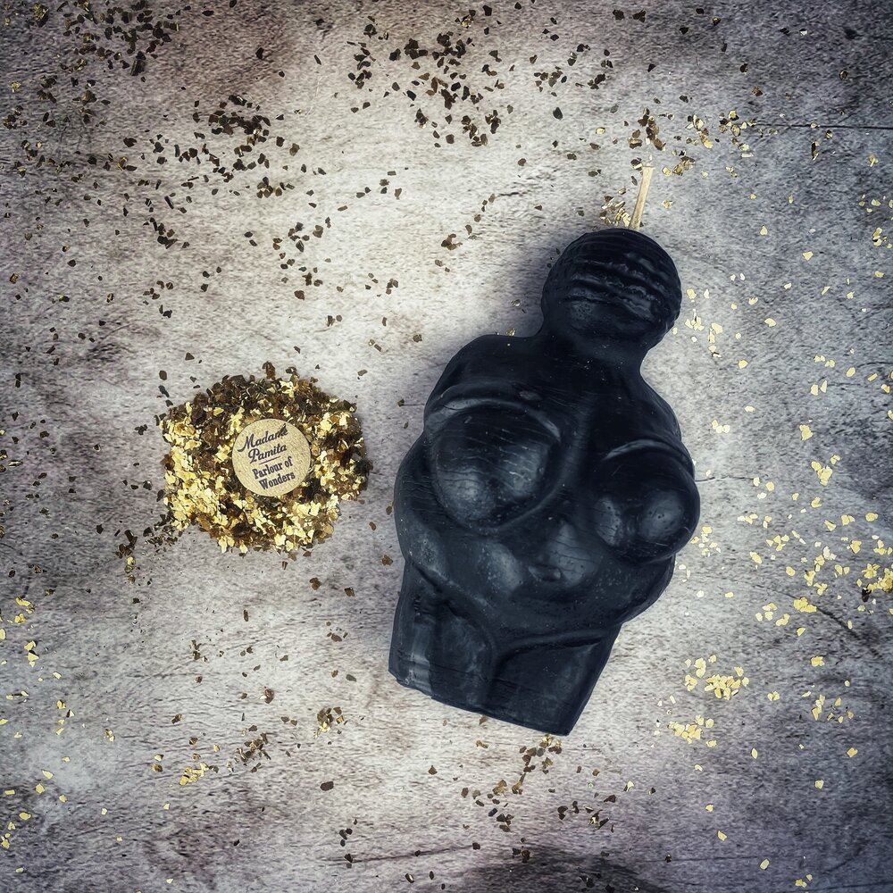 Beeswax Goddess of Willendorf Spell Candle - Feminine Power & Fertility Magic | Beeswax Candle | Wiccan Center