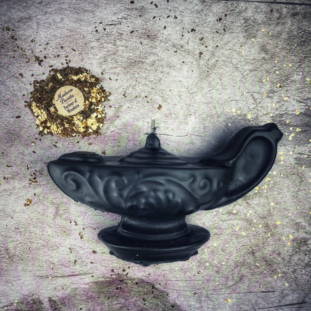 Beeswax Aladdin's Lamp Spell Candle - Wish Manifestation & Three Wishes Magic | Beeswax Candle | Wiccan Center