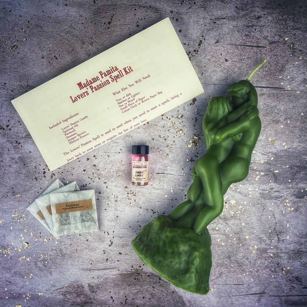Lovers Passion Candle Spell Kit - Ignite Romance & Desire | Candle Spell Kit | Wiccan Center