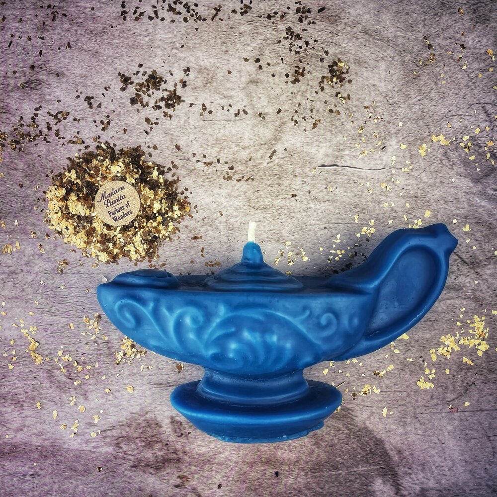 Beeswax Aladdin's Lamp Spell Candle - Wish Manifestation & Three Wishes Magic | Beeswax Candle | Wiccan Center