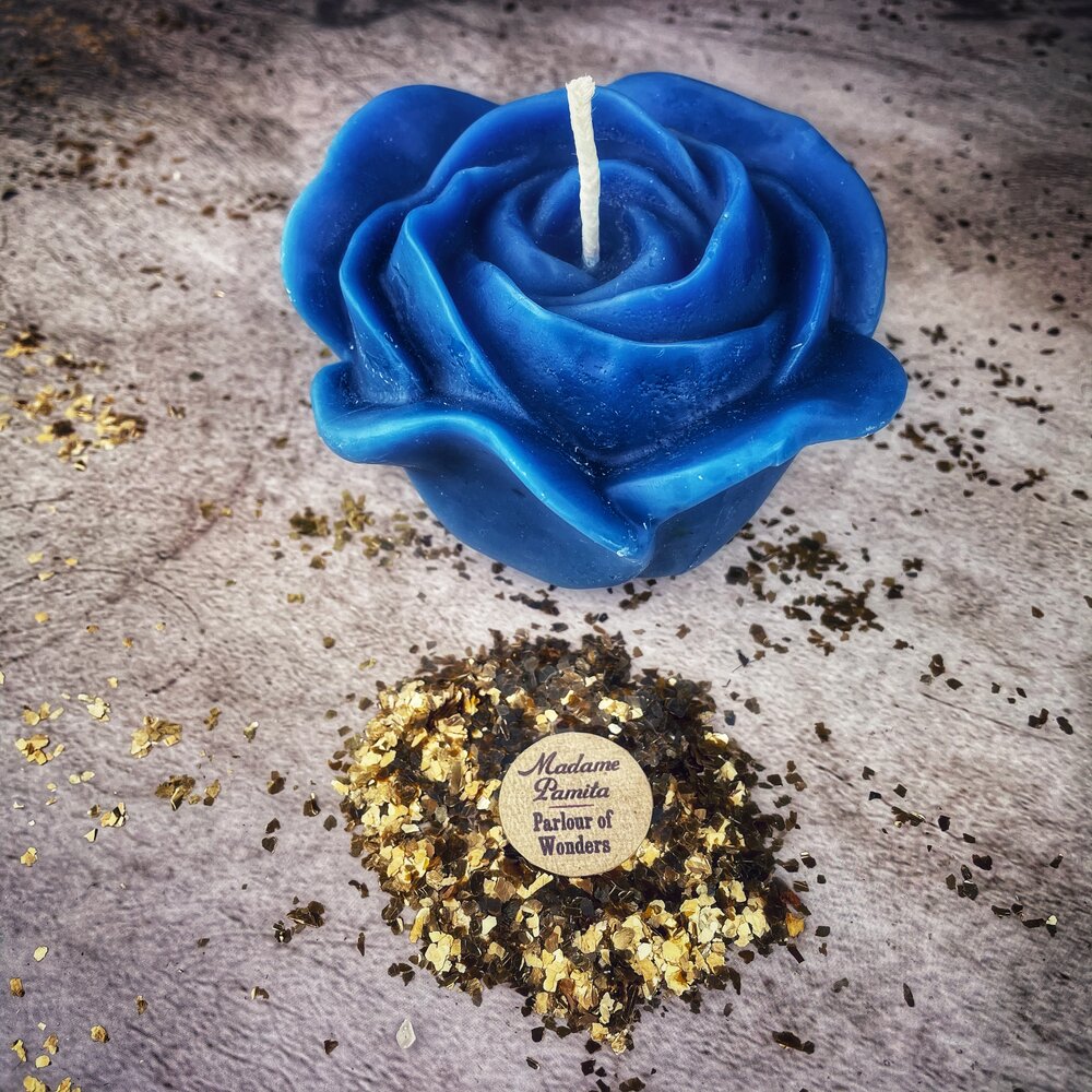 Beeswax Rose Romance Spell Candle - True Love & Soul Mate Magic | Beeswax Candle | Wiccan Center