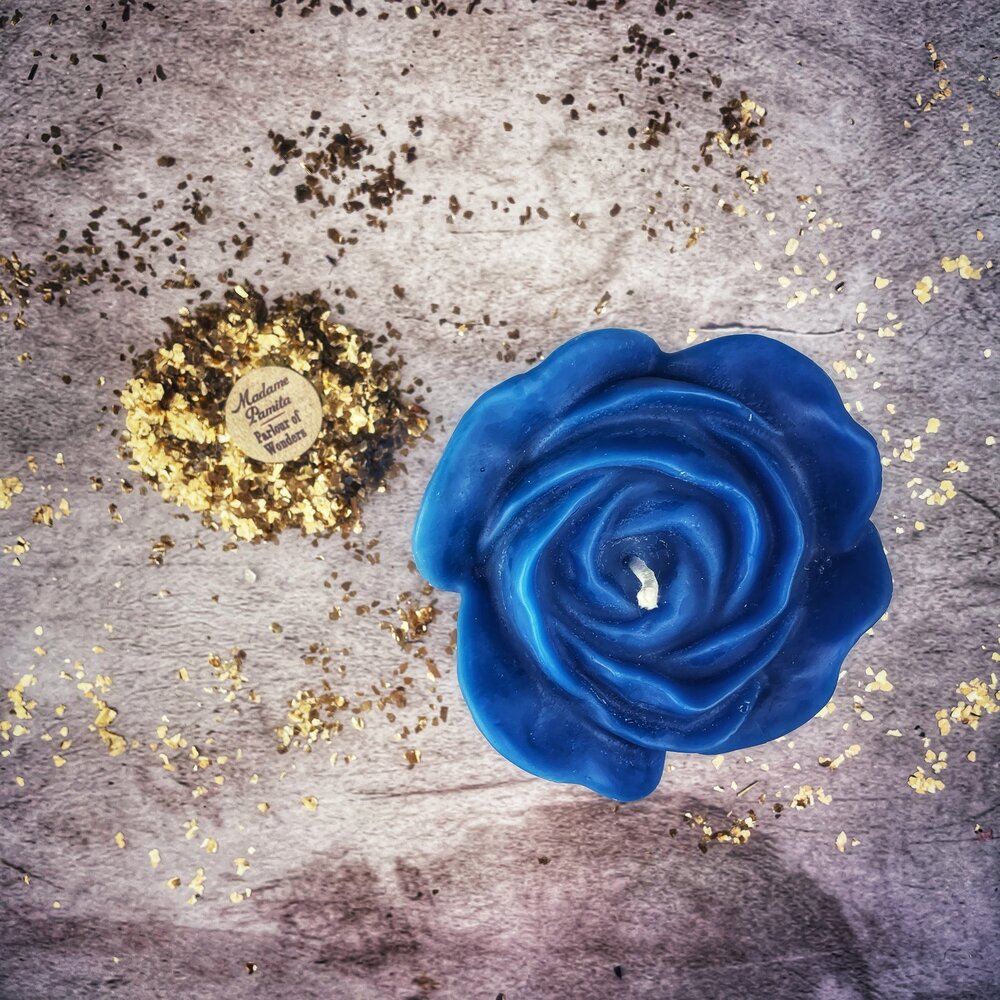 Beeswax Rose Romance Spell Candle - True Love & Soul Mate Magic | Beeswax Candle | Wiccan Center