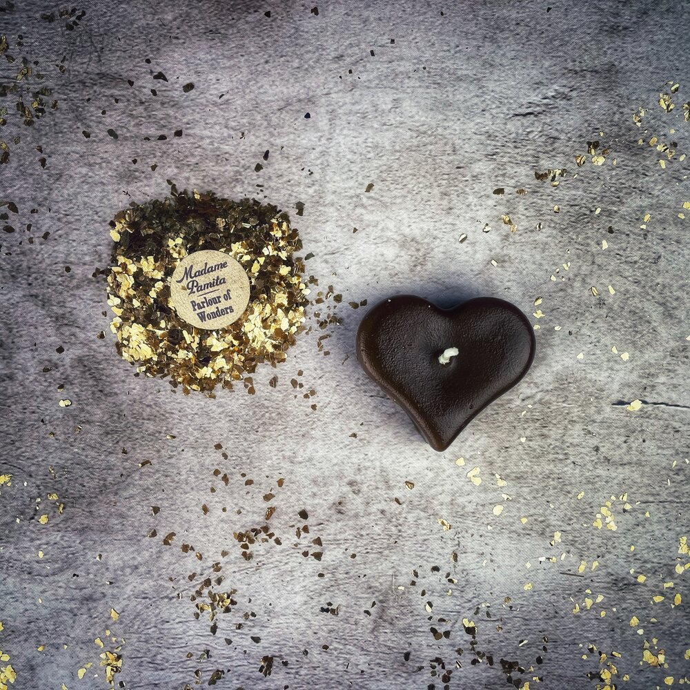 Mini Heart Candle Spell Kit - Love Influence & Emotional Healing Magic | Candle Spell Kit | Wiccan Center