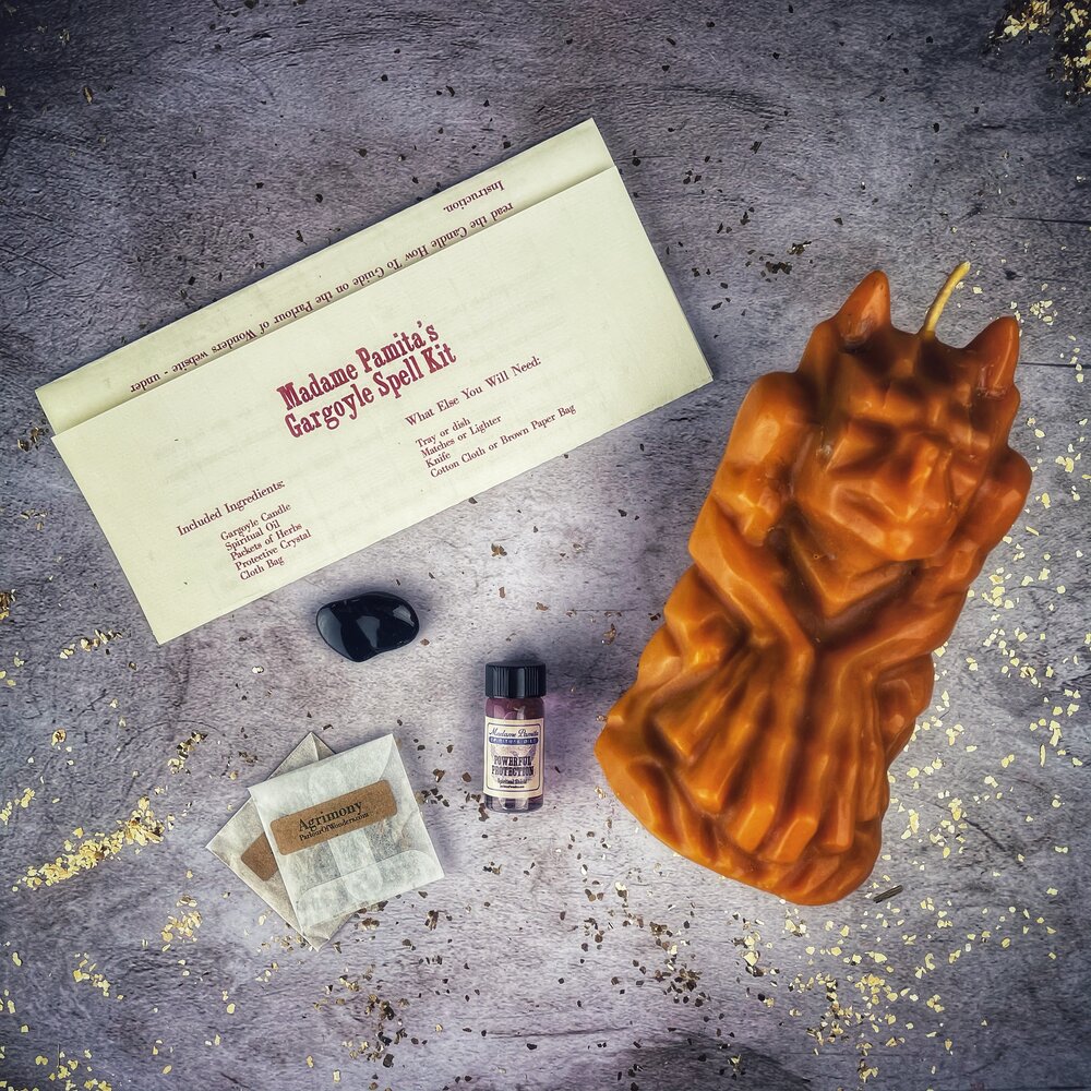 Gargoyle Protection Candle Spell Kit - Powerful Guardian Magic | Candle Spell Kit | Wiccan Center