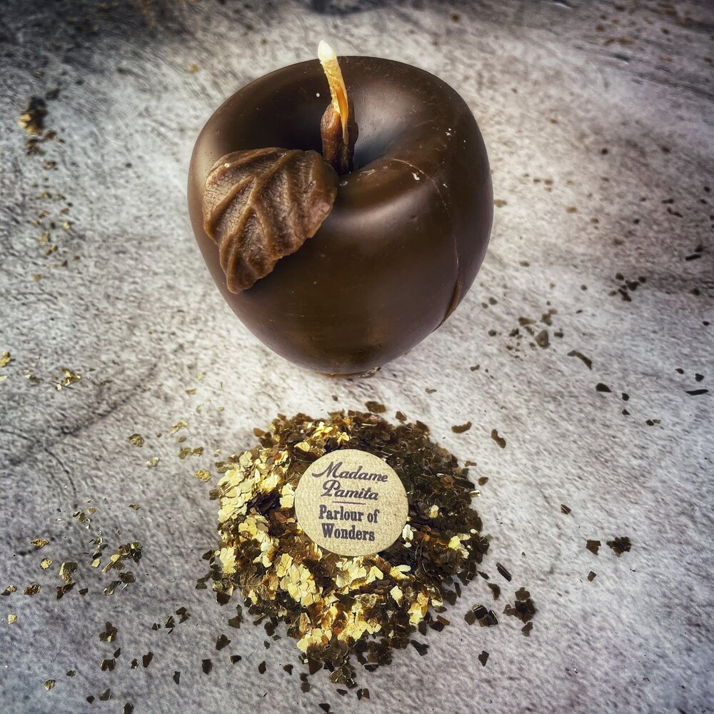 Beeswax Apple of Avalon Spell Candle - Love & Abundance Magic | Beeswax Candle | Wiccan Center