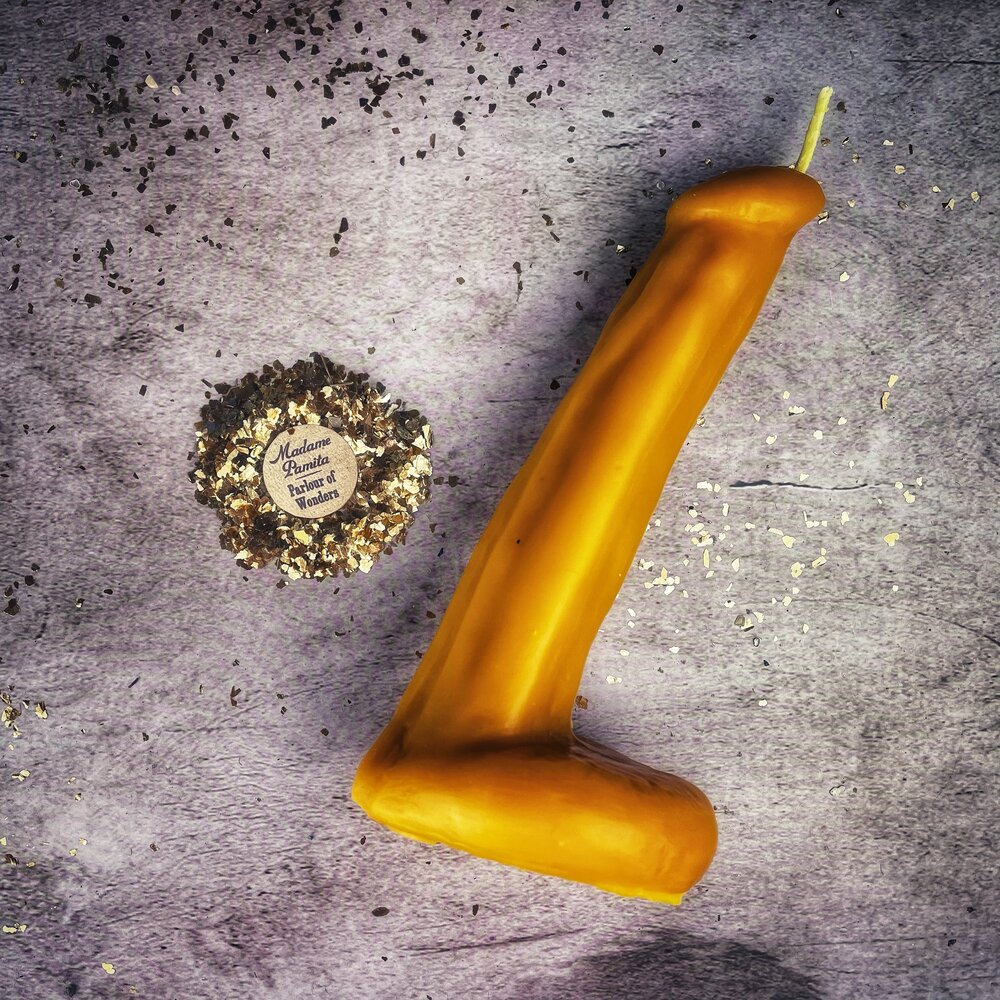 Beeswax Phallus Spell Candle - Passionate Love & Sex Magic | Beeswax Candle | Wiccan Center