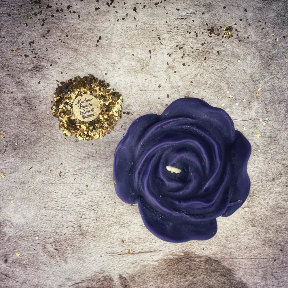 Beeswax Rose Romance Spell Candle - True Love & Soul Mate Magic | Beeswax Candle | Wiccan Center