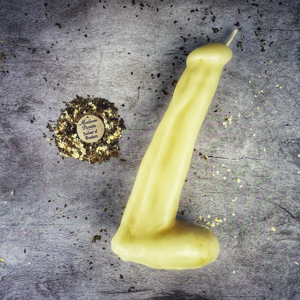 Beeswax Phallus Spell Candle - Passionate Love & Sex Magic | Beeswax Candle | Wiccan Center