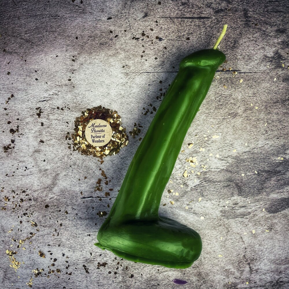 Beeswax Phallus Spell Candle - Passionate Love & Sex Magic | Beeswax Candle | Wiccan Center