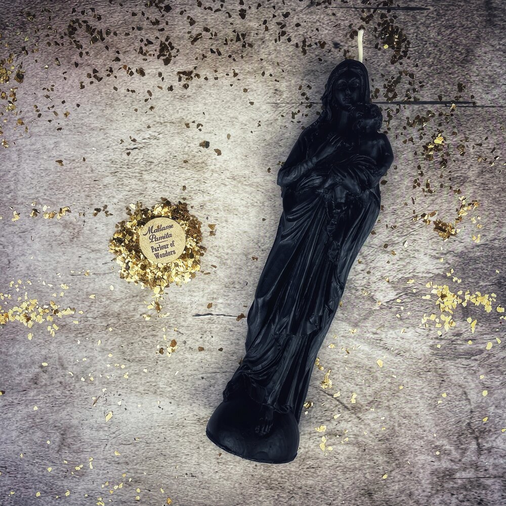 Beeswax Mother Mary Spell Candle - Divine Protection & Unconditional Love Magic | Beeswax Candle | Wiccan Center