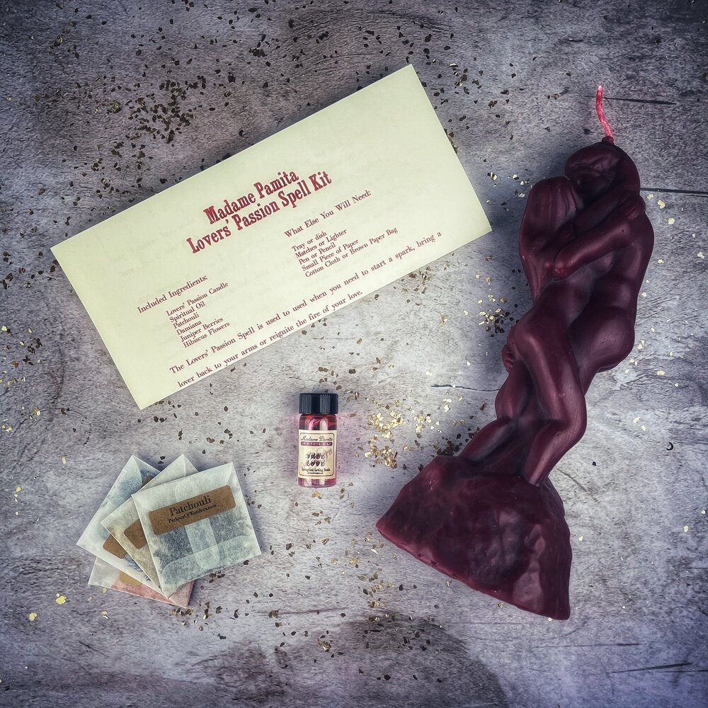 Lovers Passion Candle Spell Kit - Ignite Romance & Desire | Candle Spell Kit | Wiccan Center