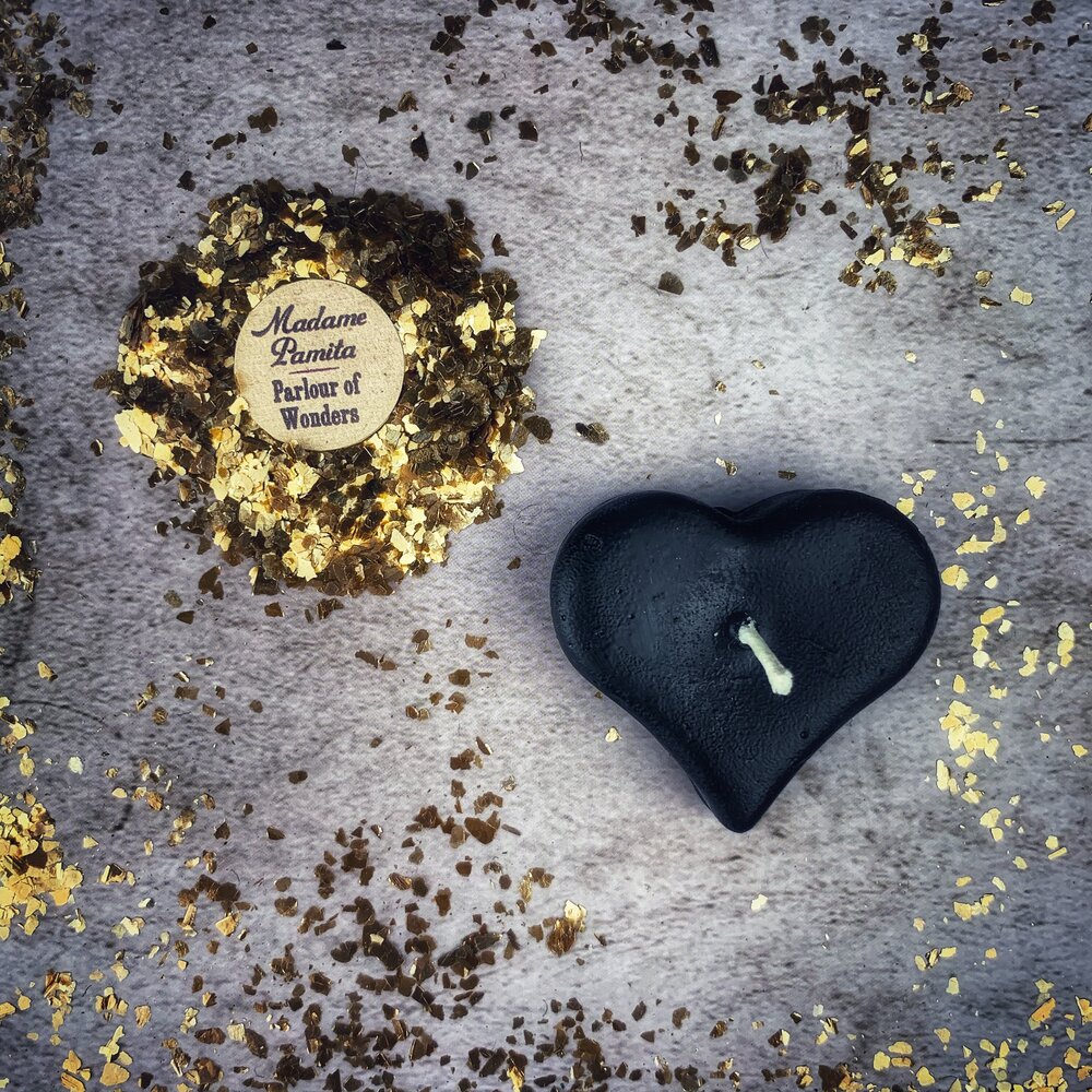 Mini Heart Candle Spell Kit - Love Influence & Emotional Healing Magic | Candle Spell Kit | Wiccan Center