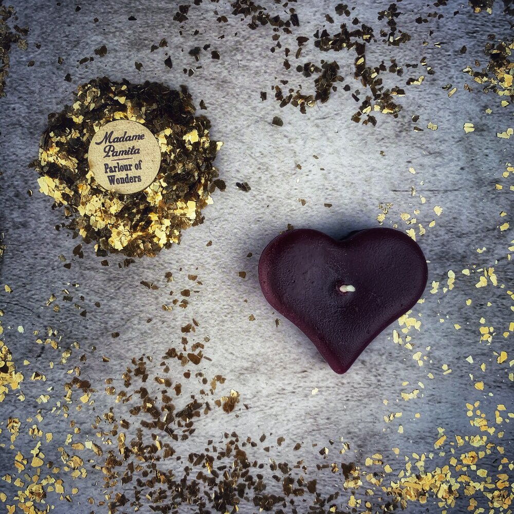Mini Heart Candle Spell Kit - Love Influence & Emotional Healing Magic | Candle Spell Kit | Wiccan Center