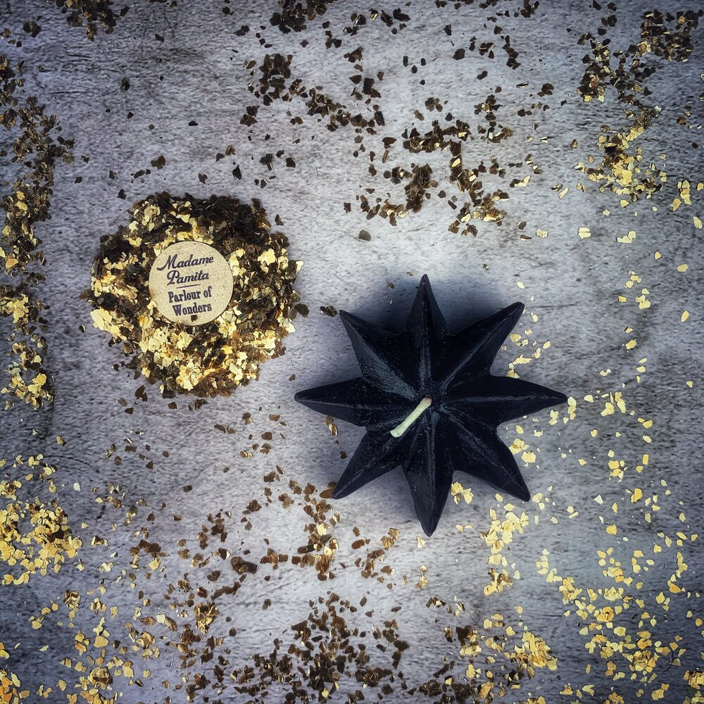 Beeswax Mystic Star Spell Candle - Manifestation & Spiritual Power Magic | Beeswax Candle | Wiccan Center