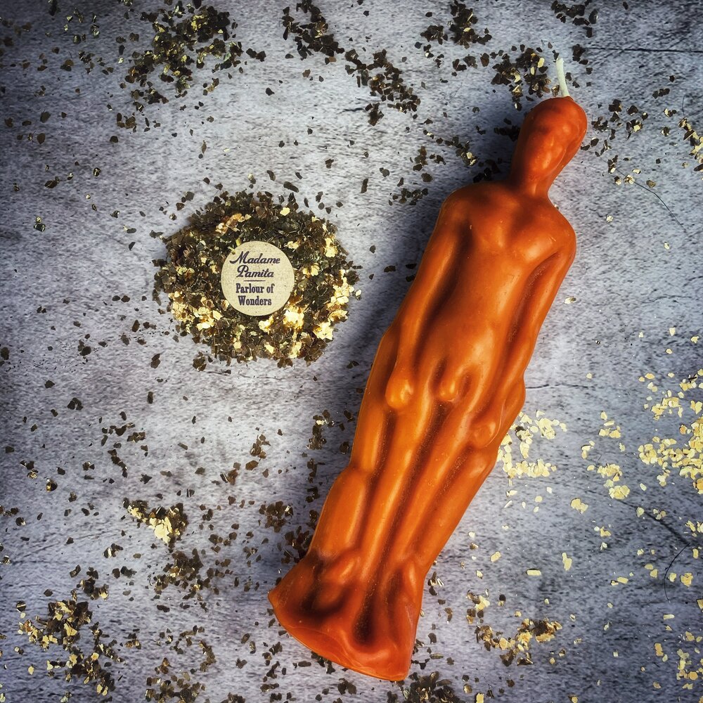 Male Figural Candle Spell Kit - Sympathetic Magic & Personal Power | Candle Spell Kit | Wiccan Center
