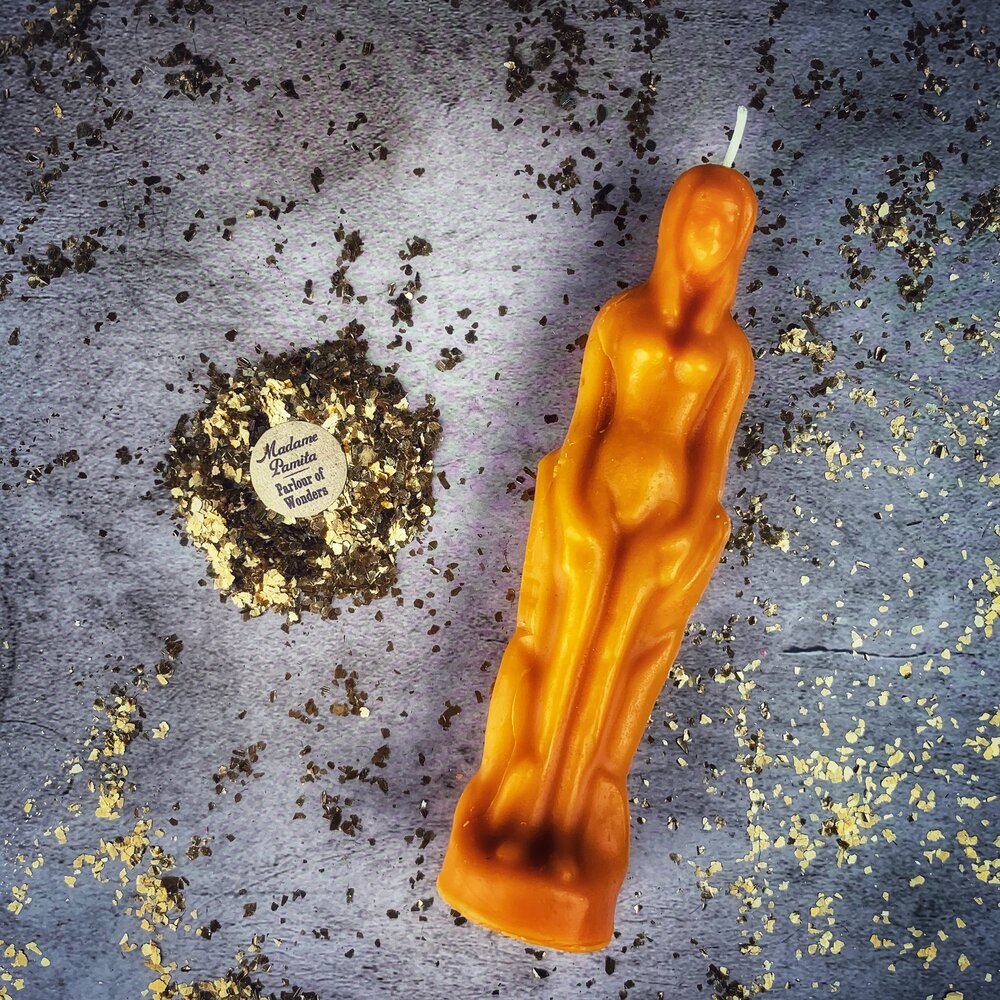 Female Figural Candle Spell Kit - Sympathetic Magic & Personal Power | Candle Spell Kit | Wiccan Center