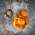 Beeswax Laughing Buddha Spell Candle - Wealth, Luck & Prosperity Magic | Beeswax Candle | Wiccan Center
