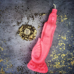 Beeswax Mermaid Magic Spell Candle - Love, Beauty & Water Goddess Magic | Beeswax Candle | Wiccan Center