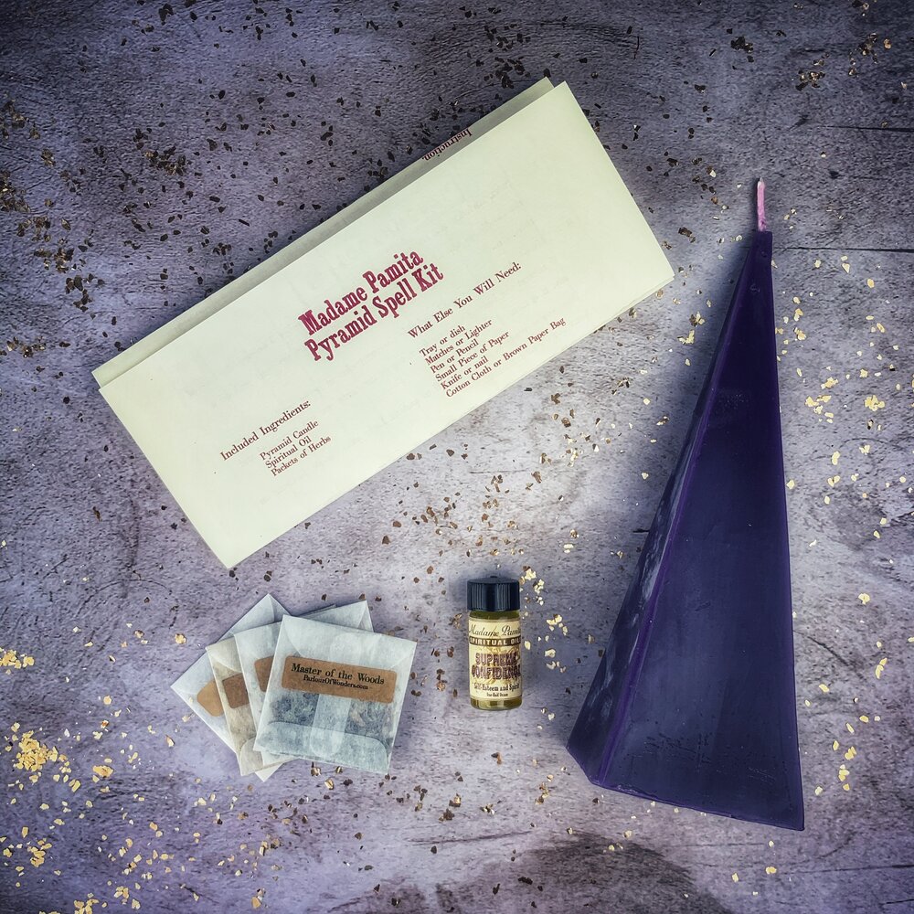 Pyramid of Power Candle Spell Kit - Long-Lasting Success & Stability | Candle Spell Kit | Wiccan Center