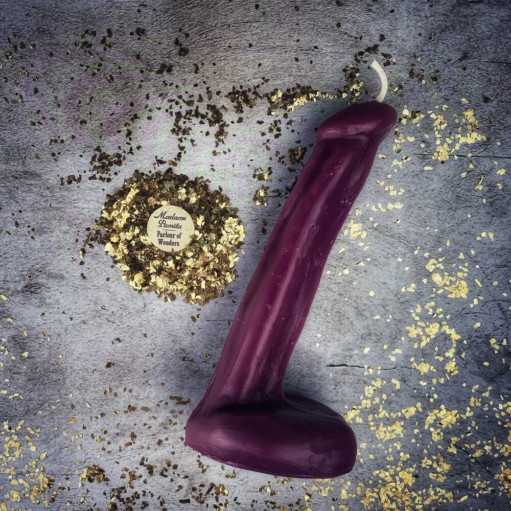 Beeswax Phallus Spell Candle - Passionate Love & Sex Magic | Beeswax Candle | Wiccan Center