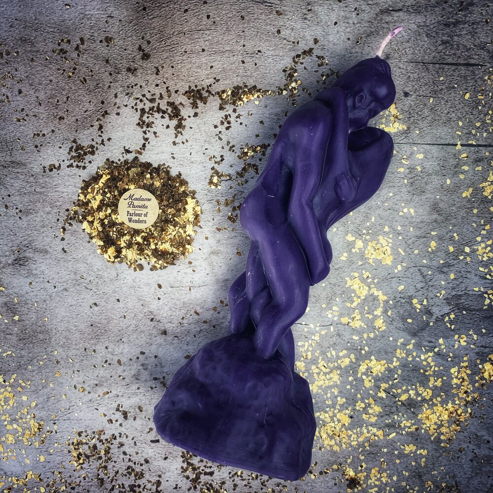 Beeswax Lovers' Passion Spell Candle - Ignite Romance & Desire Magic | Beeswax Candle | Wiccan Center