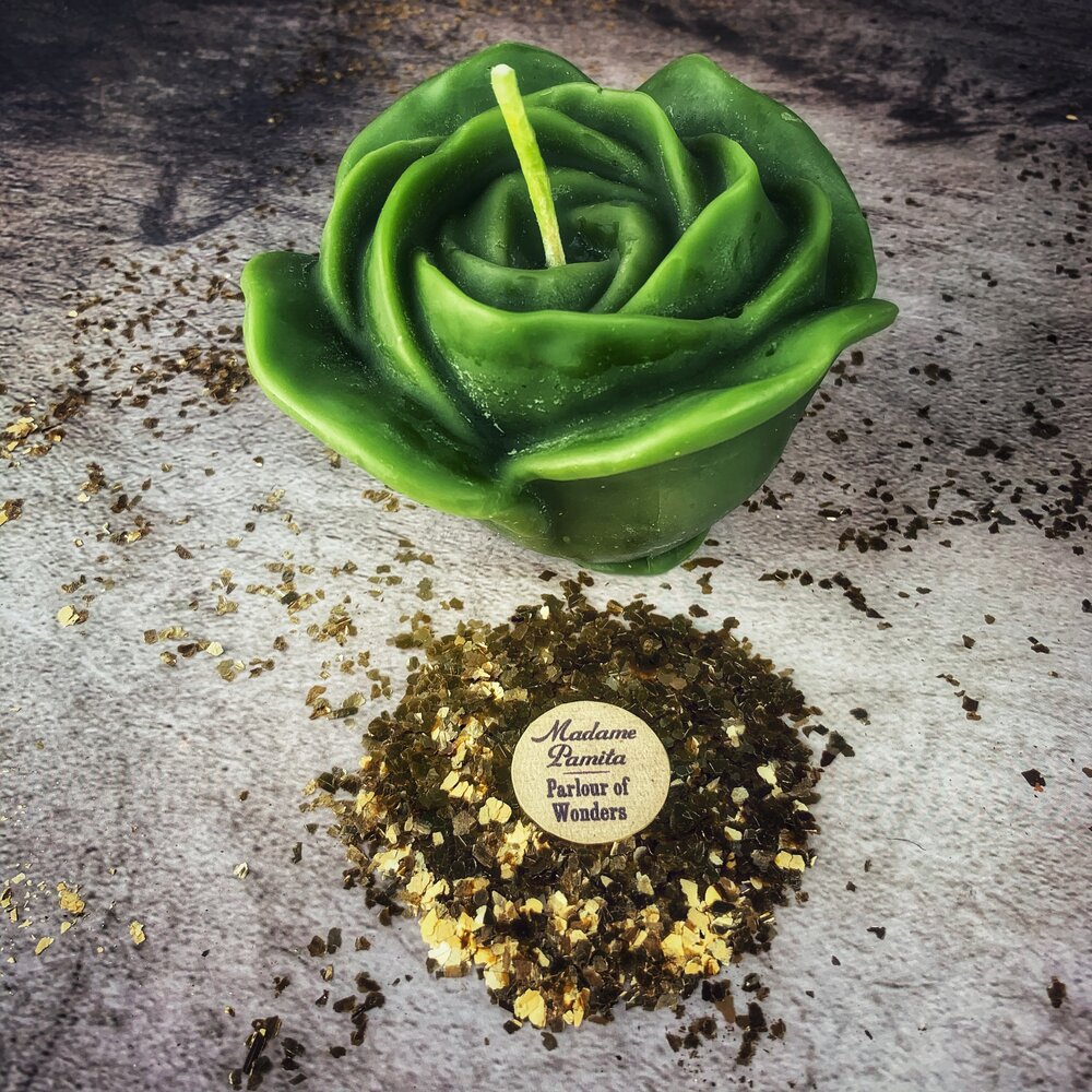 Beeswax Rose Romance Spell Candle - True Love & Soul Mate Magic | Beeswax Candle | Wiccan Center