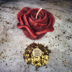 Beeswax Rose Romance Spell Candle - True Love & Soul Mate Magic | Beeswax Candle | Wiccan Center