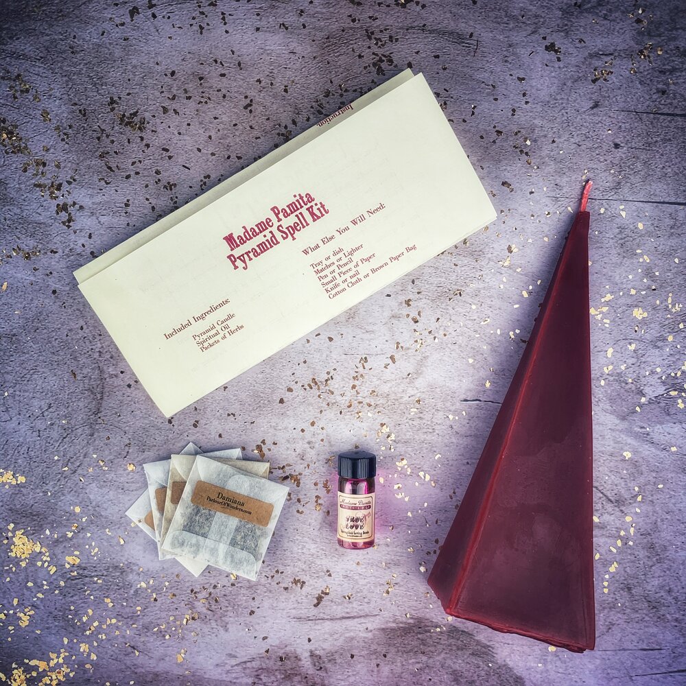 Pyramid of Power Candle Spell Kit - Long-Lasting Success & Stability | Candle Spell Kit | Wiccan Center