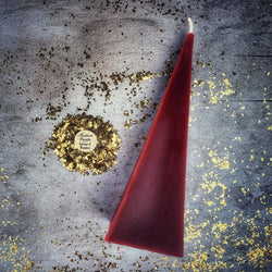 Beeswax Pyramid Spell Candle - Long-Lasting Success & Stability Magic | Beeswax Candle | Wiccan Center