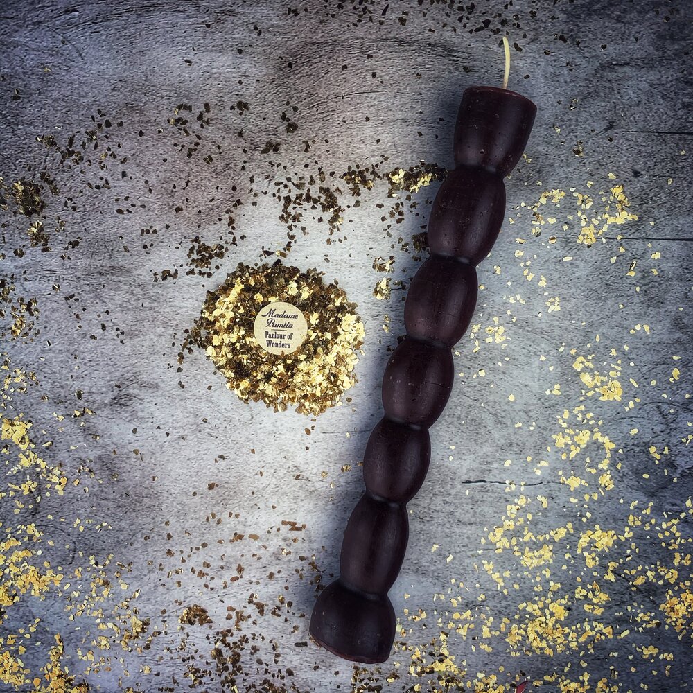 Beeswax Seven Knob Spell Candle - Seven-Day Manifestation Magic | Beeswax Candle | Wiccan Center