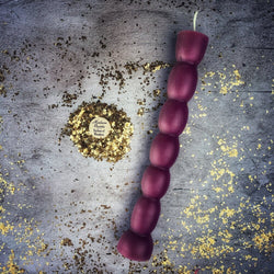 Beeswax Seven Knob Spell Candle - Seven-Day Manifestation Magic | Beeswax Candle | Wiccan Center