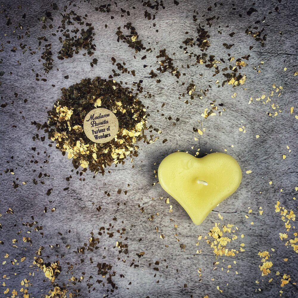 Mini Heart Candle Spell Kit - Love Influence & Emotional Healing Magic | Candle Spell Kit | Wiccan Center