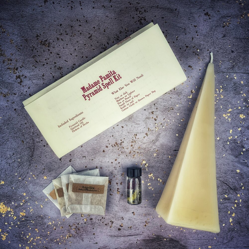 Pyramid of Power Candle Spell Kit - Long-Lasting Success & Stability | Candle Spell Kit | Wiccan Center